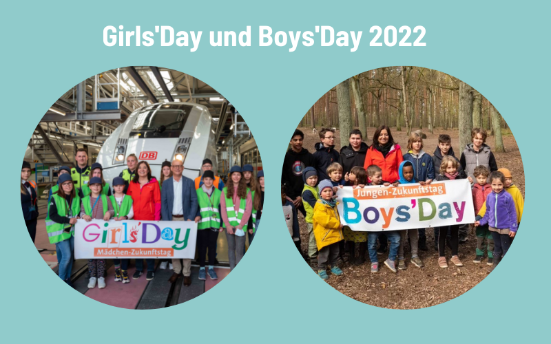 Gruppenbilder vom Girls'Day und Boys'Day 2022